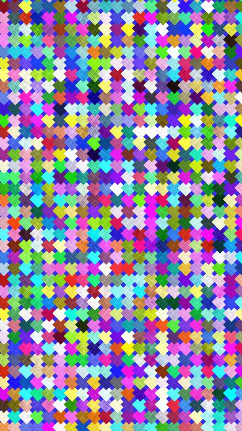 Hologram Puzzle Geometry Wallpaper For Mobile