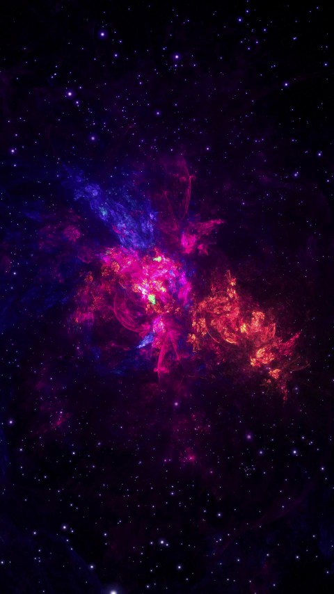 Purple Haze Nebula Wallpaper Phone
