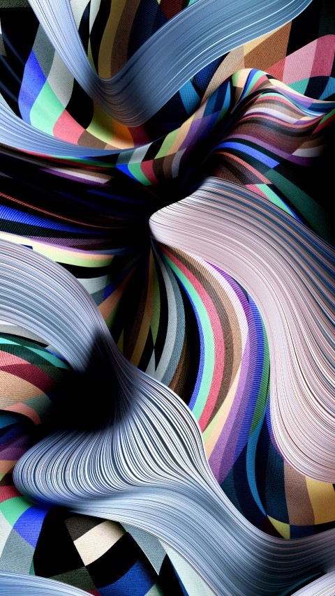 4k Phone Digital Fiber Movement Wallpaper