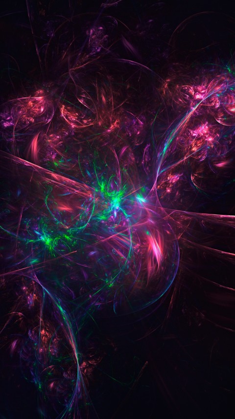 Glass Fiber Violet Amoled Wallpaper