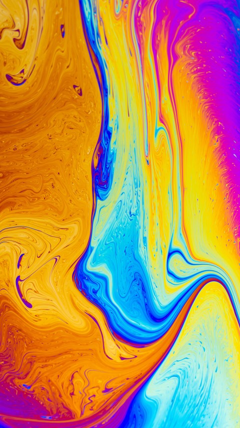 4k Yellow Ink River Mobile Wallpaper