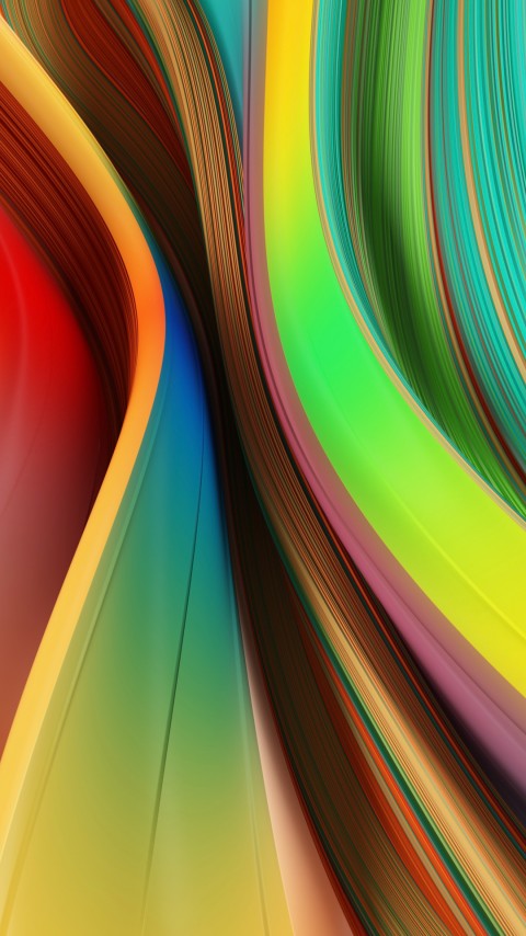 4k Phone Colorful Clay Curtain Wallpaper