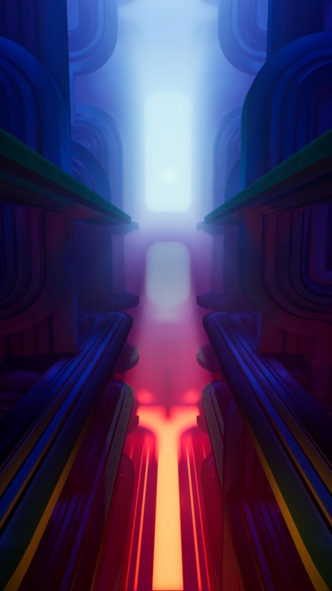 HD Light Tornado Rise Phone Wallpaper