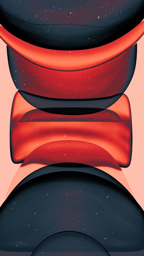 Dark Red Jelly Bean Phone Wallpaper