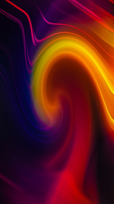 Red Firing Phoenix Mobile Wallpaper
