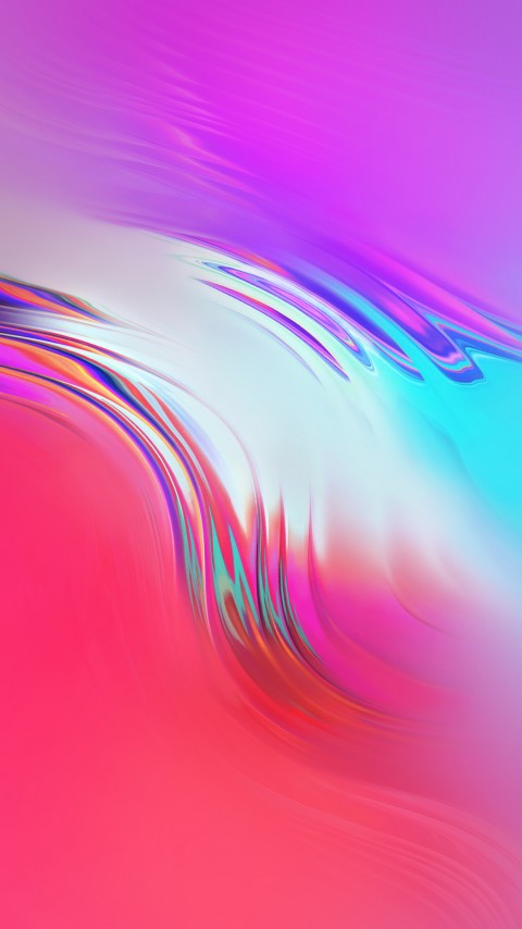 4k Pastel Pink Dynamic Glass Phone Wallpaper