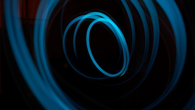 Spiral Blue Ribbon 8K Wallpaper