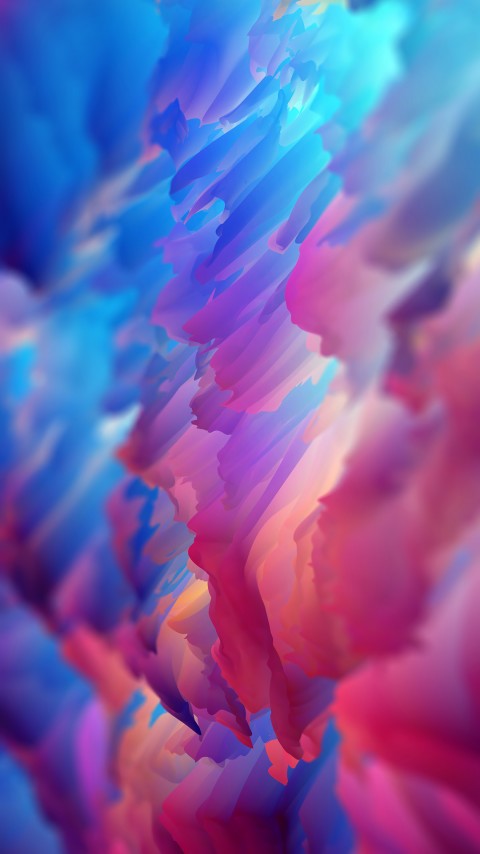 Colorful Space Flower 4k Mobile Wallpaper