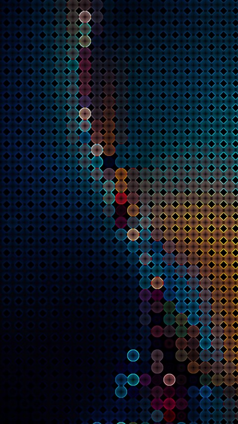 Color Ice  Atoms Wallpaper Mobile
