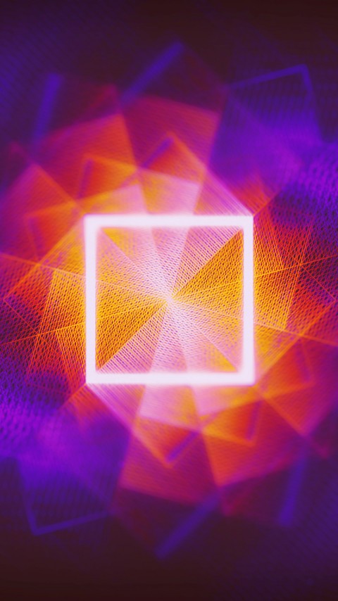 Free Light Square Fire 4K Wallpaper Mobile