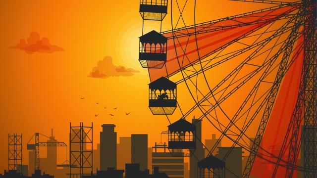 Ferris Wheel Romance Picture Background