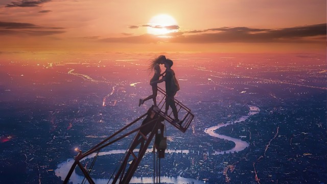 Lovers On The Top Picture Wallpaper Background