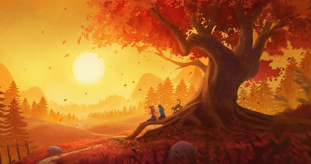 4K Young Couple In Sunset Wallpaper