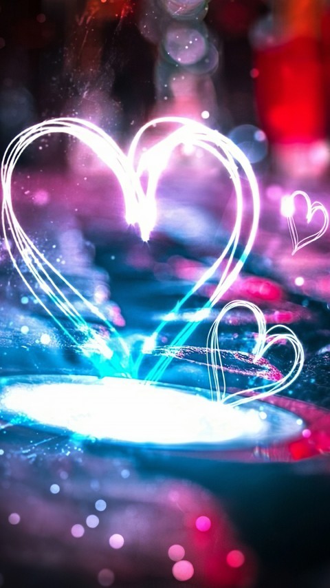 Download Electric Heat Love Wallpaper For Mobile