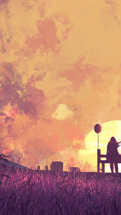 Couple Love Sitting Girl Wallpaper For Phone