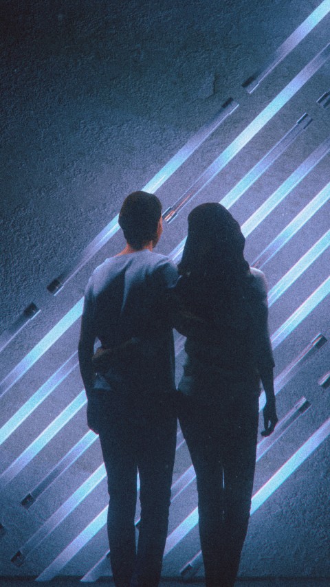 Download Lovers At Blue Ray Wallpaper For Mobile