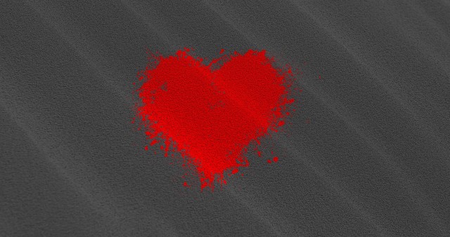 Texture Red Heart HD Background